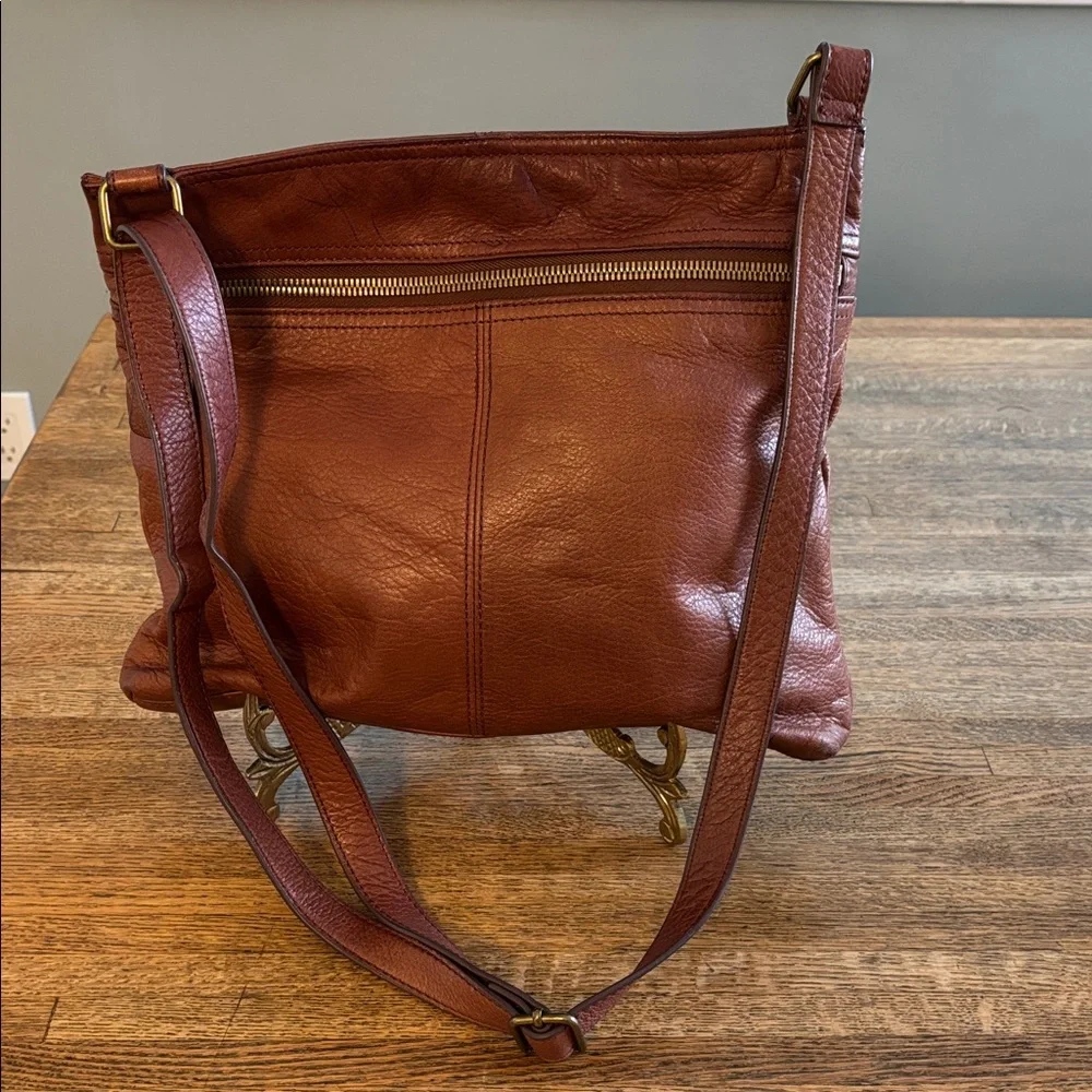 Margot Leather Crossbody in Cognac. Super Soft!